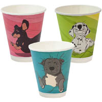 envirochoice dog series cup double wall 280ml pack 25