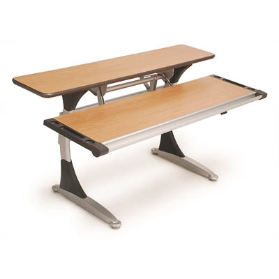 Image for SYLEX SPLIT SURFACE HEIGHT ADJUSTABLE DESK 1200 X 800MM from Merv's Stationery