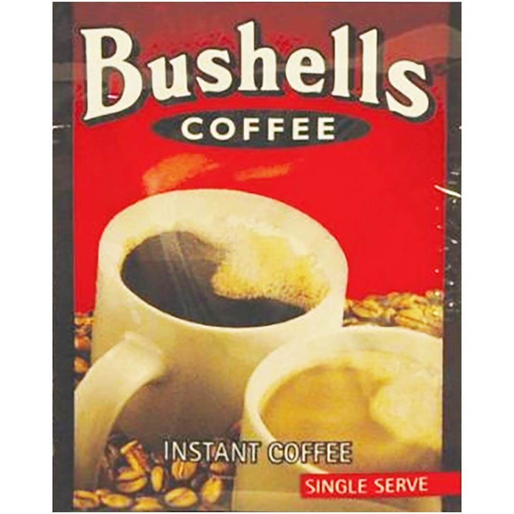 Image for BUSHELLS INSTANT COFFEE SINGLE SERVE SACHETS 1.7G CARTON 1000 from Prime Office Supplies