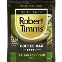 robert timms coffee bags italian espresso pack 100
