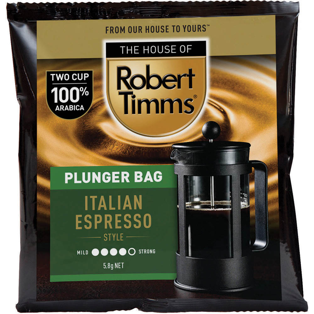 Image for ROBERT TIMMS COFFEE PLUNGER BAGS BOX 50 from Mitronics Corporation