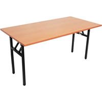 rapidline folding table 1800 x 750mm beech