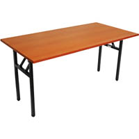 rapidline folding table 1800 x 750mm cherry