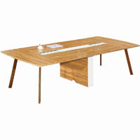 arbor executive boardroom table 3200 x 1300 x 720mm american walnut
