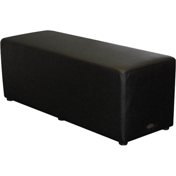 Image for DURASEAT OTTOMAN RECTANGLE BLACK from Prime Office Supplies
