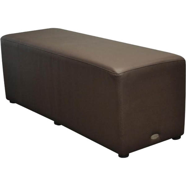 Image for DURASEAT OTTOMAN RECTANGLE CHOCOLATE from York Stationers
