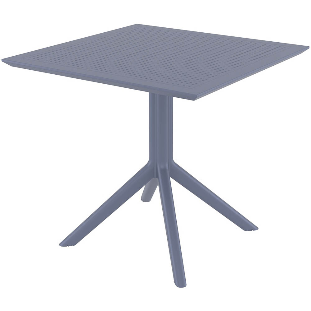 Image for SIESTA SKY TABLE 800 X 800 X 740MM ANTHRACITE from Positive Stationery