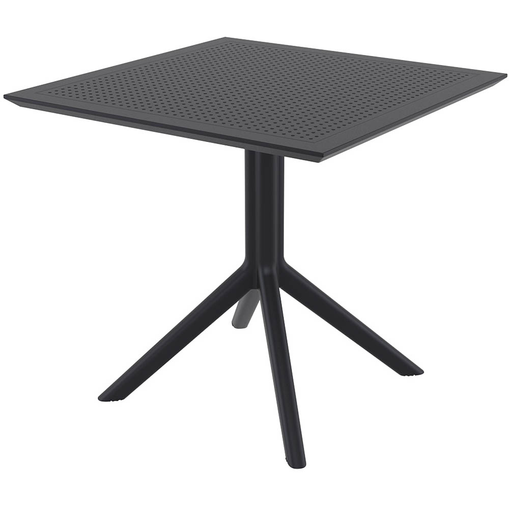 Image for SIESTA SKY TABLE 800 X 800 X 740MM BLACK from York Stationers