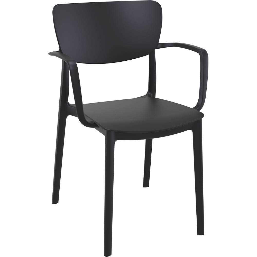 Image for LISA CHAIR ARMS BLACK from Prime Office Supplies