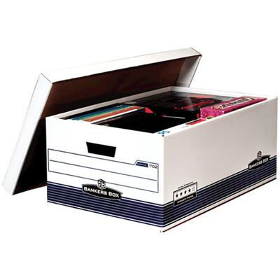 Image for FELLOWES 702 EXTRA STRENGTH DOUBLE SIZE BANKERS ARCHIVE BOX 262 X 336 X 616MM from Clipboard Stationers & Art Supplies