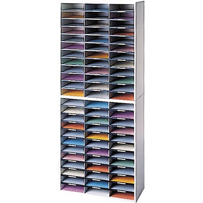Image for FELLOWES BANKERS BOX LITERATURE SORTER 72 COMPARTMENTS GREY from Mercury Business Supplies