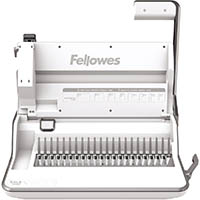fellowes lyra 3-in-1 manual binding centre machine plastic comb white