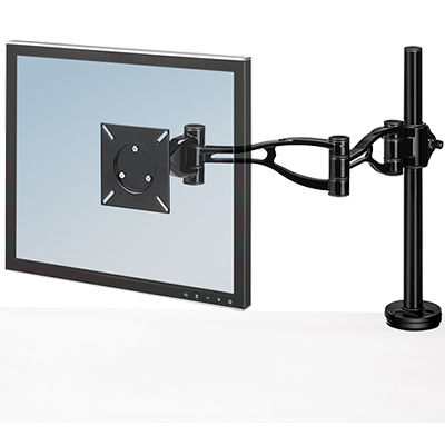 Image for FELLOWES PROFESSIONAL SERIES SINGLE MONITOR ARM BLACK from Challenge Office Supplies