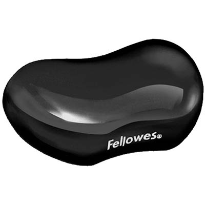 Image for FELLOWES GEL CRYSTALS FLEX WRIST REST BLACK from Mitronics Corporation