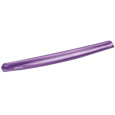 Image for FELLOWES CRYSTAL KEYBOARD GEL WRIST REST PURPLE from York Stationers