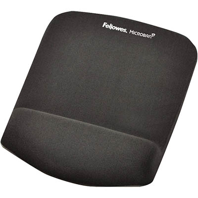 Image for FELLOWES MOUSE PAD WITH WRIST REST PLUSH TOUCH MICROBAN MEMORY FOAM GRAPHITE from That Office Place PICTON