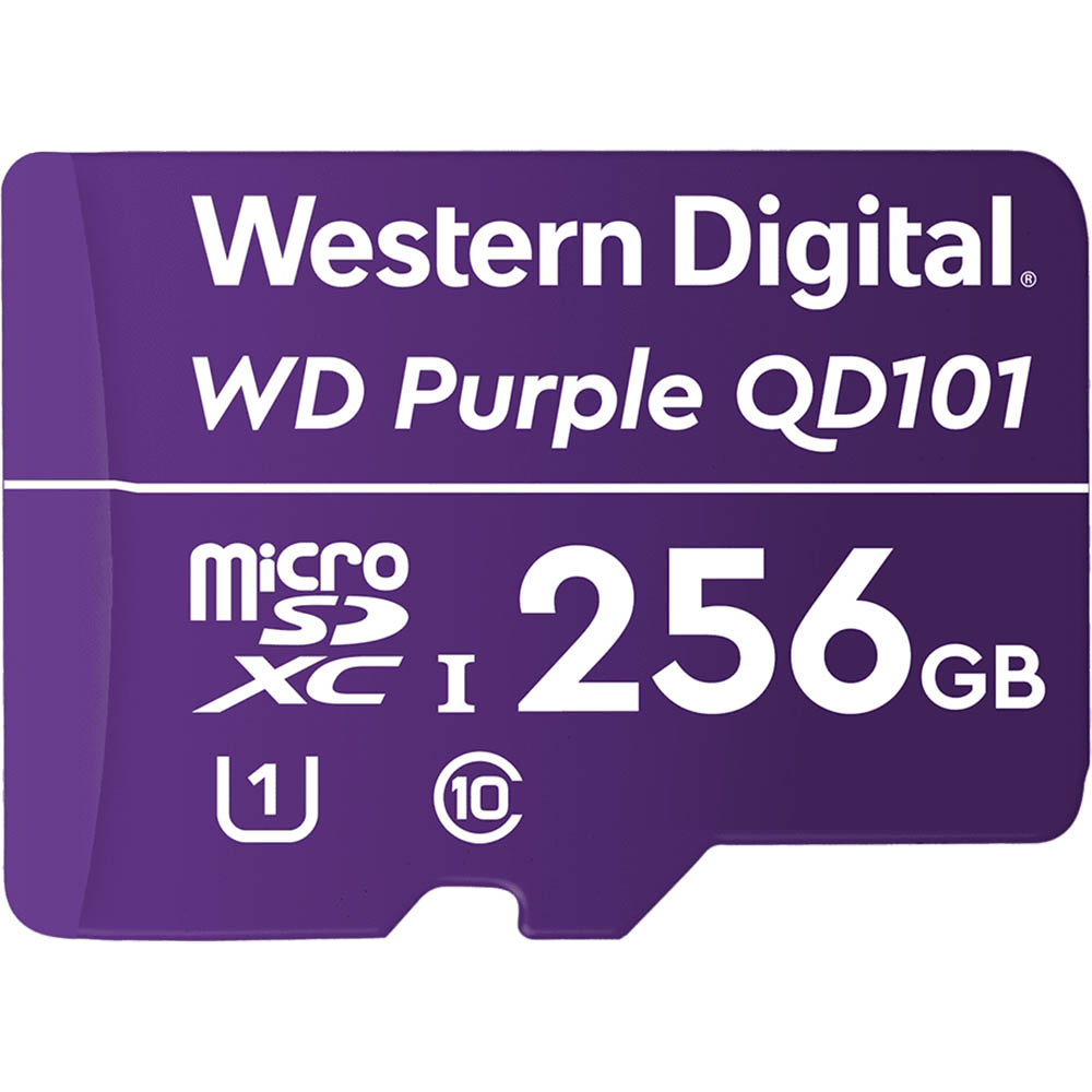 Image for WESTERN DIGITAL WD PURPLE SC QD101 MICROSD CARD 256GB from Challenge Office Supplies