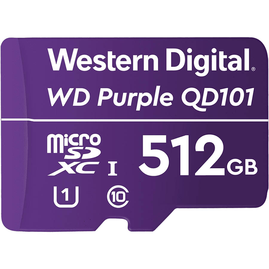 Image for WESTERN DIGITAL WD PURPLE SC QD101 MICROSD CARD 512GB from BusinessWorld Computer & Stationery Warehouse