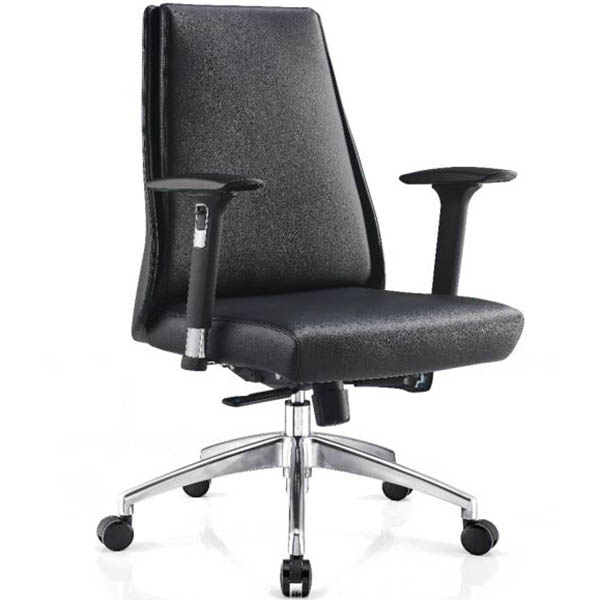 Image for MCKINLEY EXECUTIVE CHAIR MEDIUM BACK ARMS BLACK from That Office Place PICTON