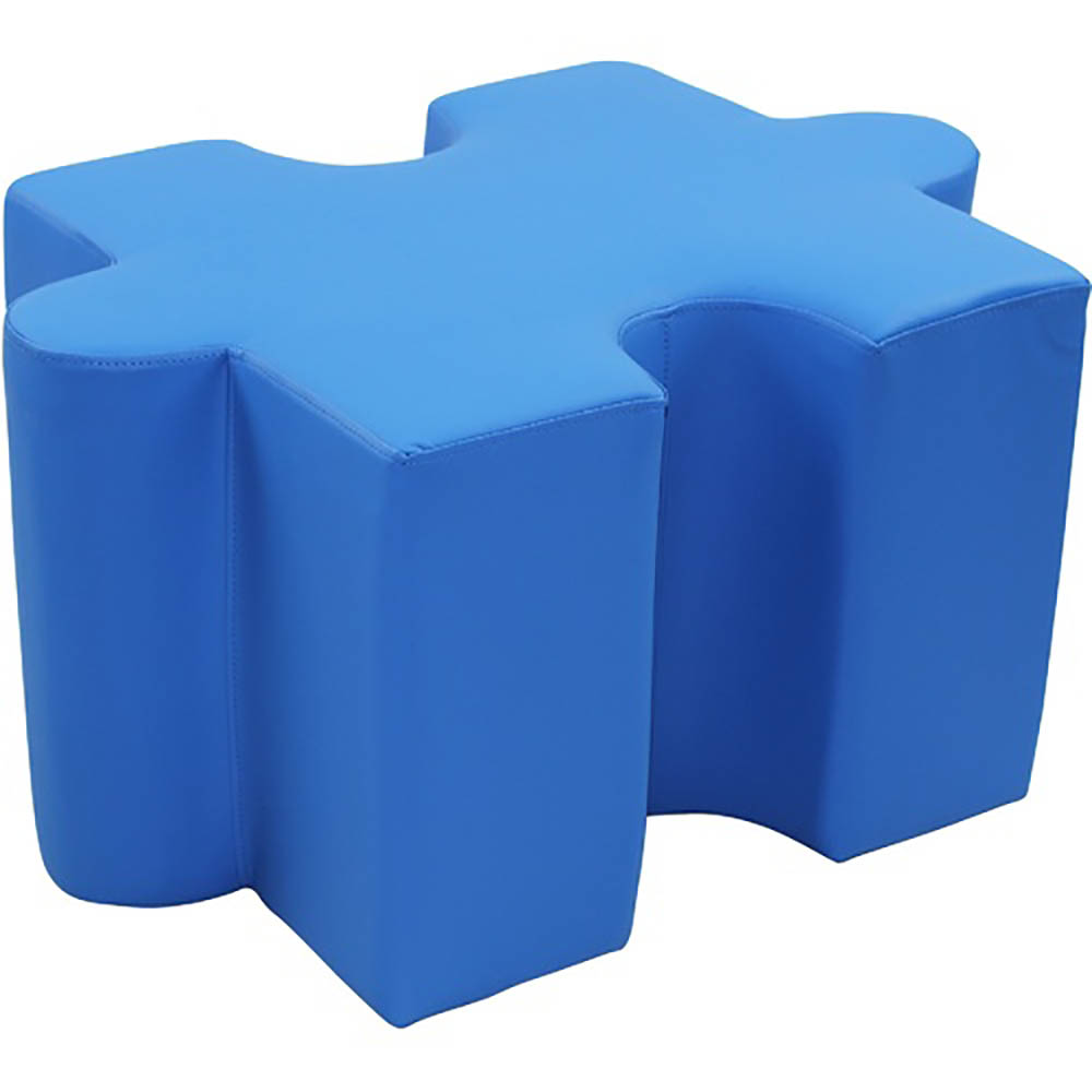 Image for SYLEX PUZZLE OTTOMAN 850 X 580 X 460MM BLUE from Challenge Office Supplies