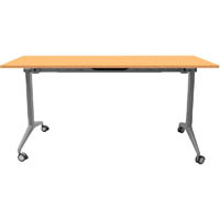 rapidline flip top table 1500 x 750mm beech