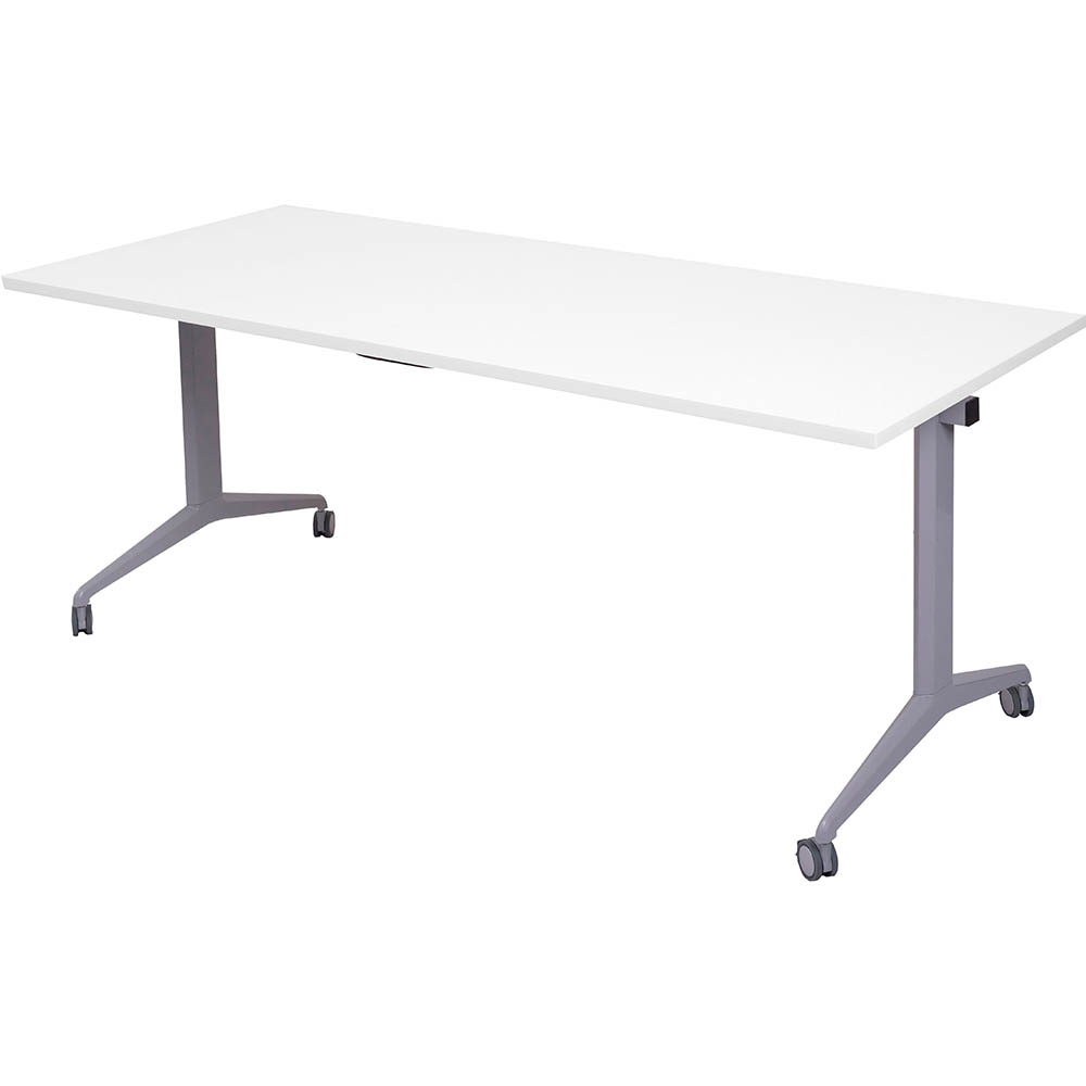 Image for RAPIDLINE FLIP TOP TABLE 1800 X 750MM NATURAL WHITE from York Stationers