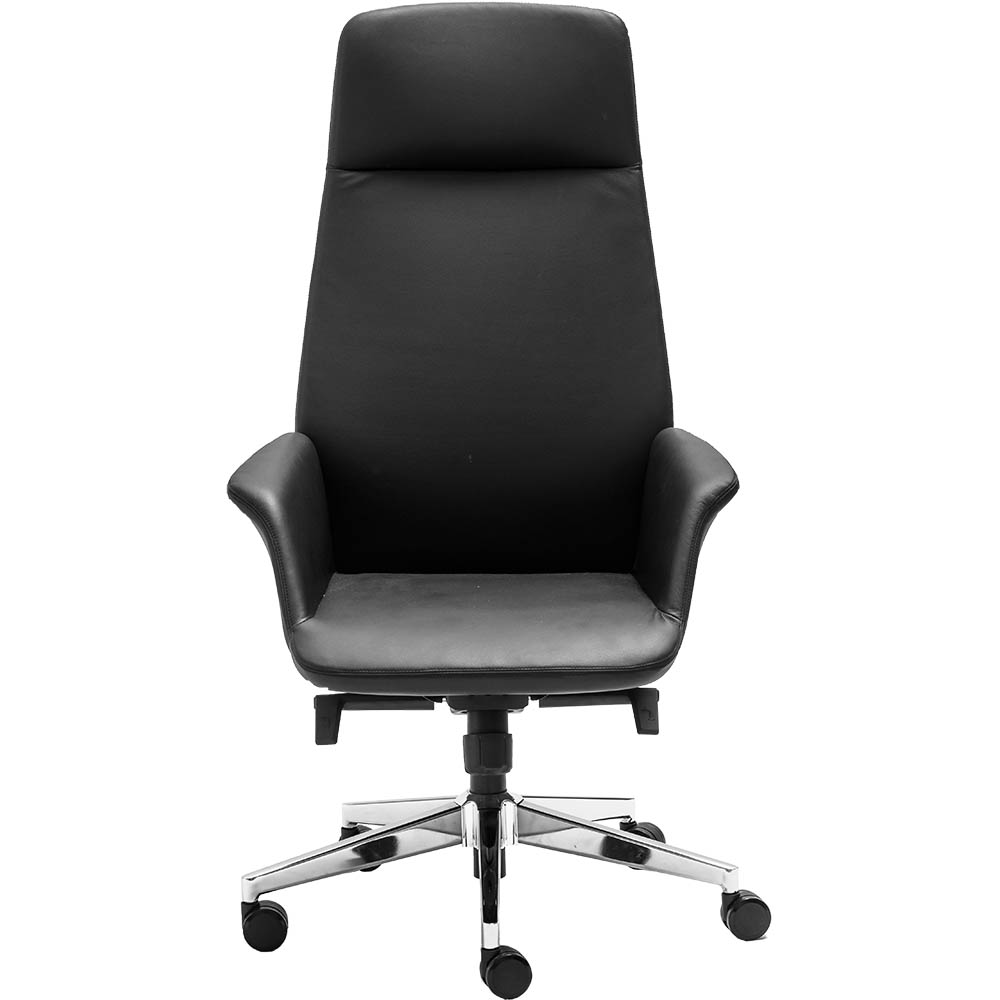 Image for RAPIDLINE ACCORD CHAIR HIGH LEATHER BACK BLACK from Office Heaven