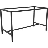 rapidline high bar table frame 1800 x 900 x 1050mm black
