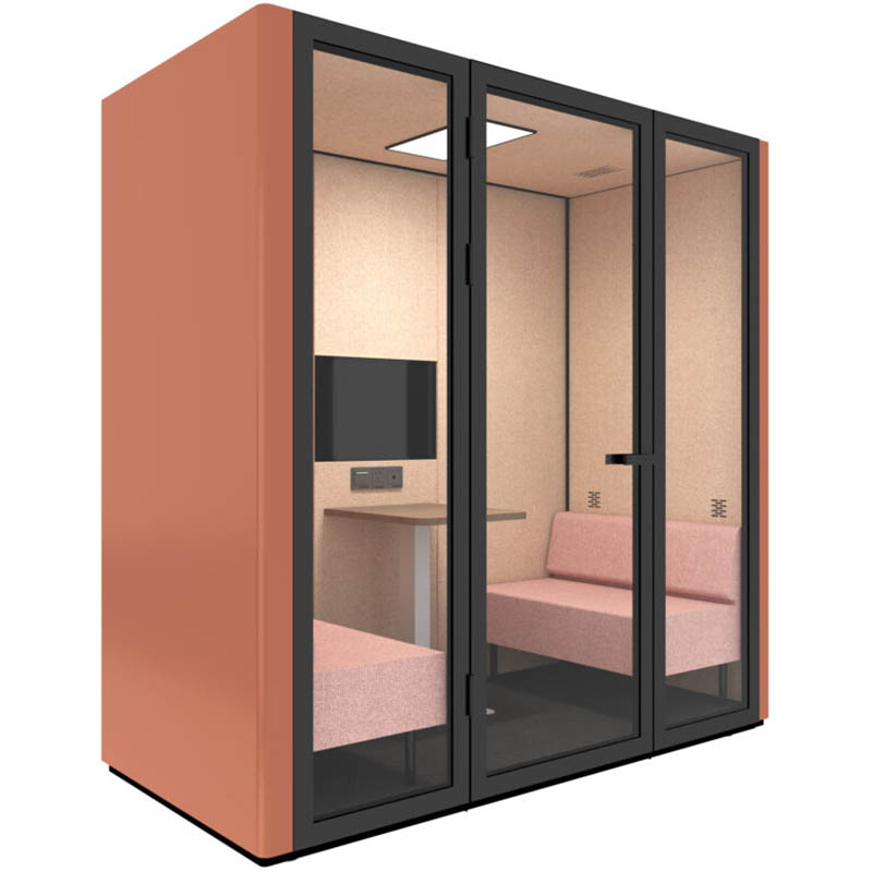 Image for RAPIDLINE B.QUIET ACOUSTIC MEETING POD 2-4 PERSON CUSTOM COLOUR from Office Express