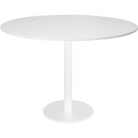 rapidline round table disc base 1200mm natural white/white