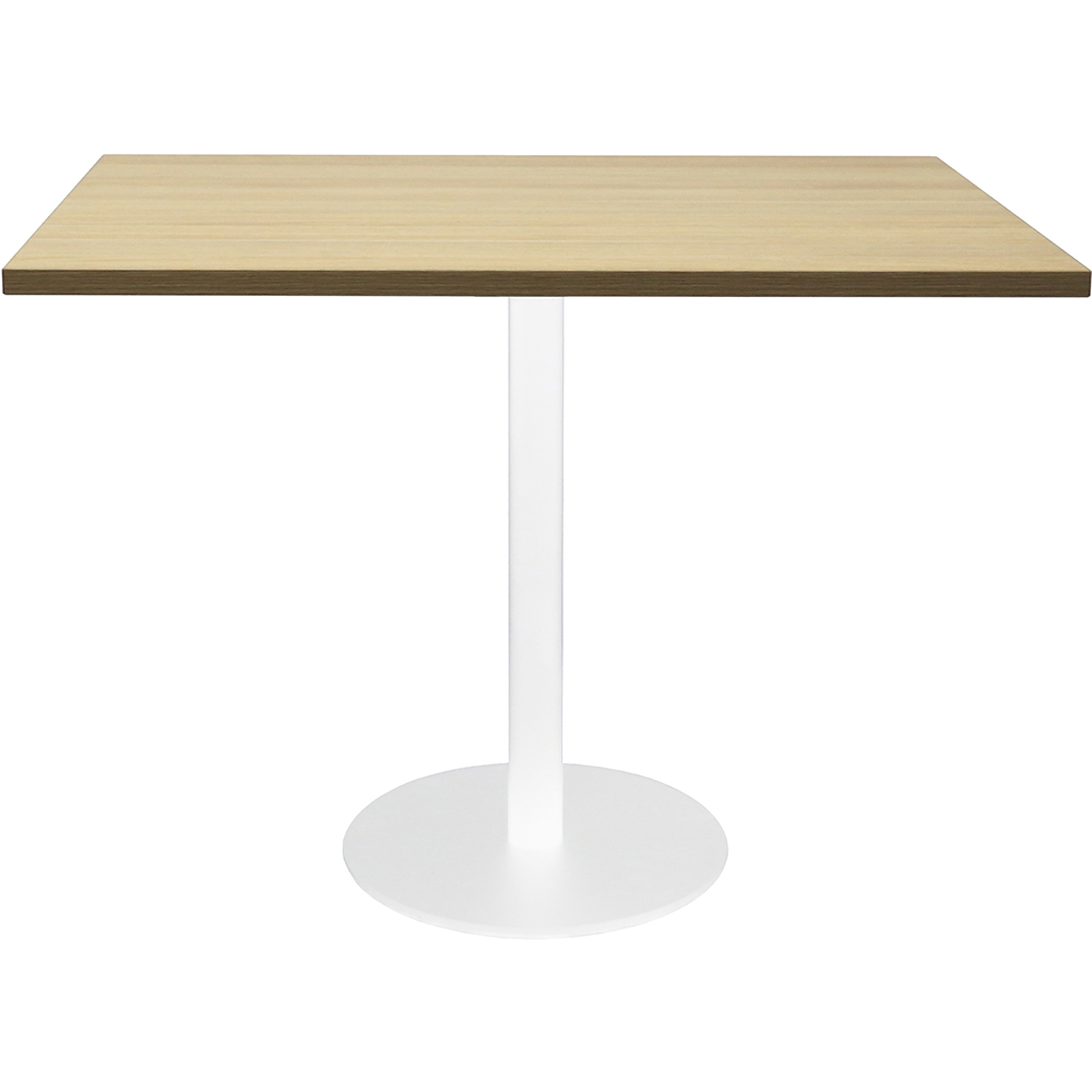 Image for RAPIDLINE SQUARE MEETING TABLE DISC BASE 900MM NATURAL OAK/WHITE from BusinessWorld Computer & Stationery Warehouse