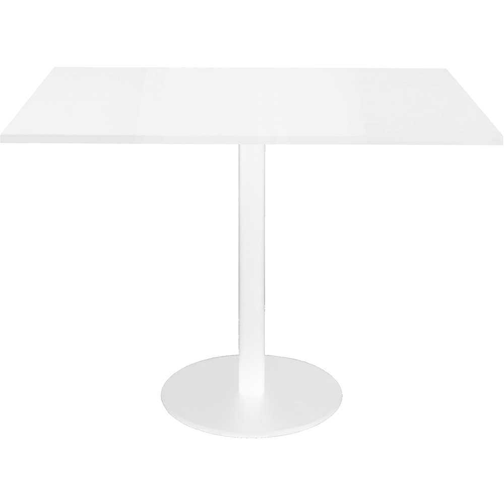 Image for RAPIDLINE SQUARE MEETING TABLE DISC BASE 900MM NATURAL WHITE/WHITE from Challenge Office Supplies