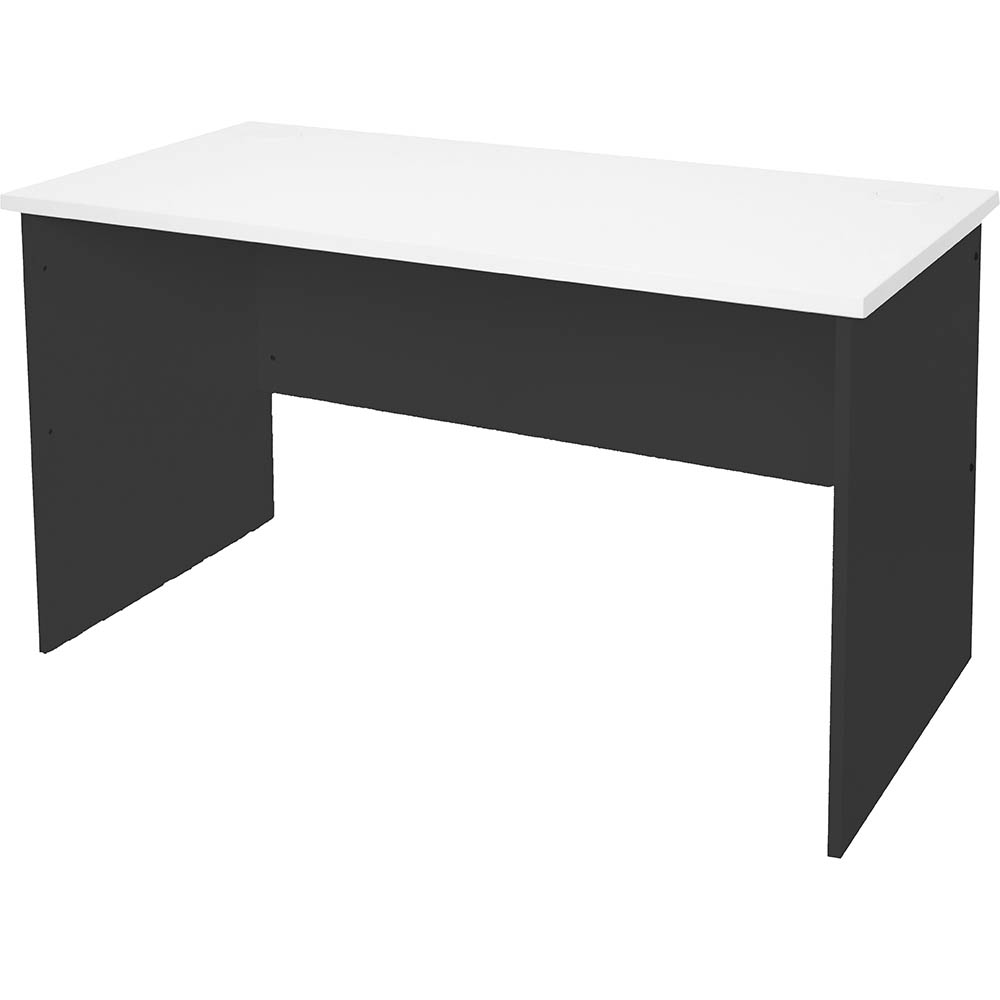 Image for RAPID WORKER OPEN DESK 1200 X 600MM WHITE/IRONSTONE from Mitronics Corporation