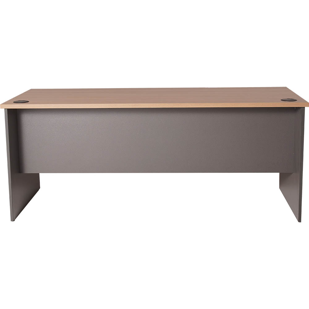 Image for RAPID WORKER OPEN DESK 1800 X 750MM OAK/IRONSTONE from Mitronics Corporation