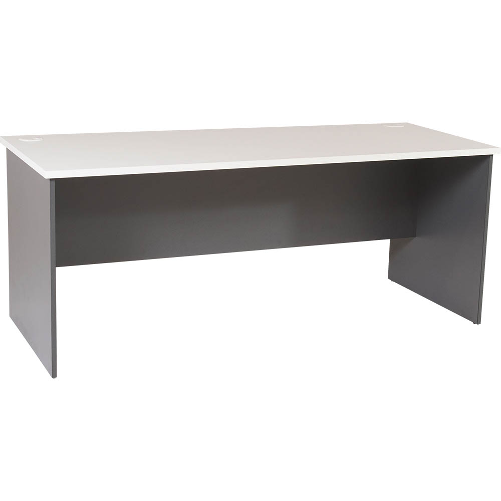 Image for RAPID WORKER OPEN DESK 1800 X 750MM WHITE/IRONSTONE from That Office Place PICTON