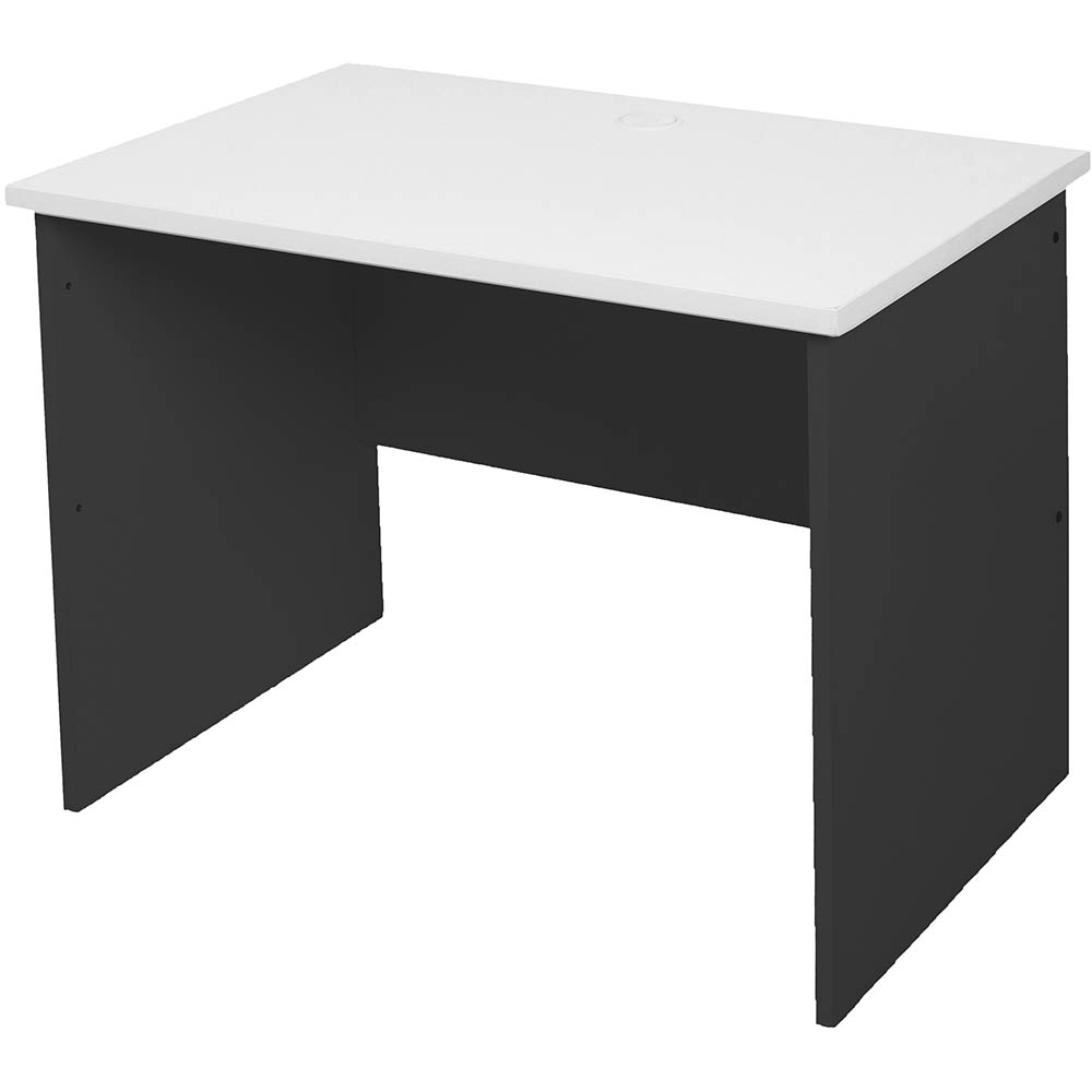 Image for RAPID WORKER OPEN DESK 900 X 600MM WHITE/IRONSTONE from That Office Place PICTON
