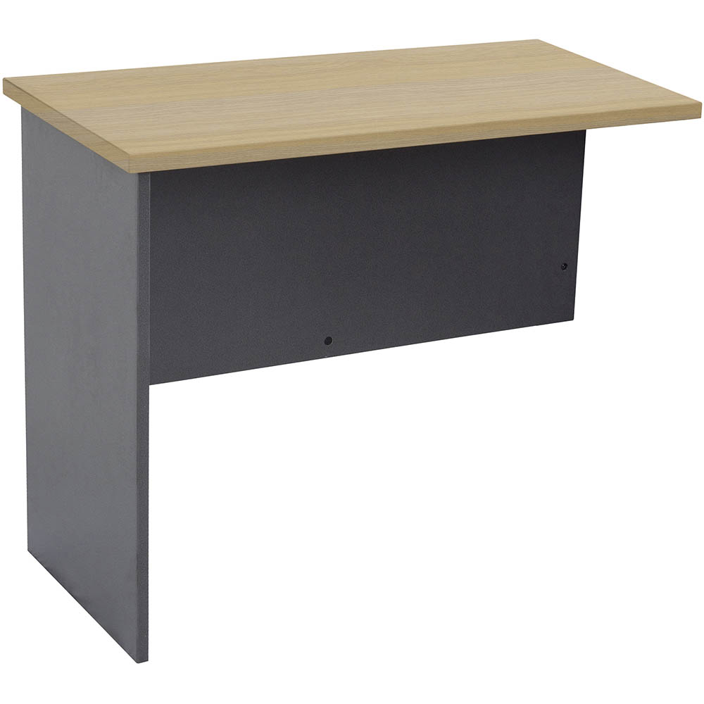 Image for RAPID WORKER CR6 WORKSTATION DESK RETURN 900 X 600MM OAK/IRONSTONE from That Office Place PICTON