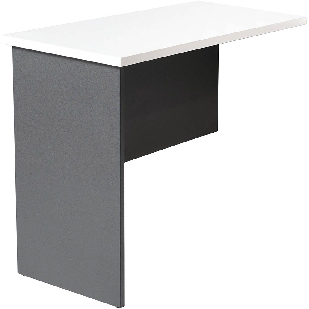 Image for RAPID WORKER CR6 WORKSTATION DESK RETURN 900 X 600MM WHITE/IRONSTONE from Mitronics Corporation