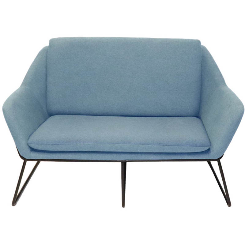 Image for RAPIDLINE CARDINAL LOUNGE CHAIR 2 SEATER LIGHT BLUE from Office Fix - WE WILL BEAT ANY ADVERTISED PRICE BY 10%