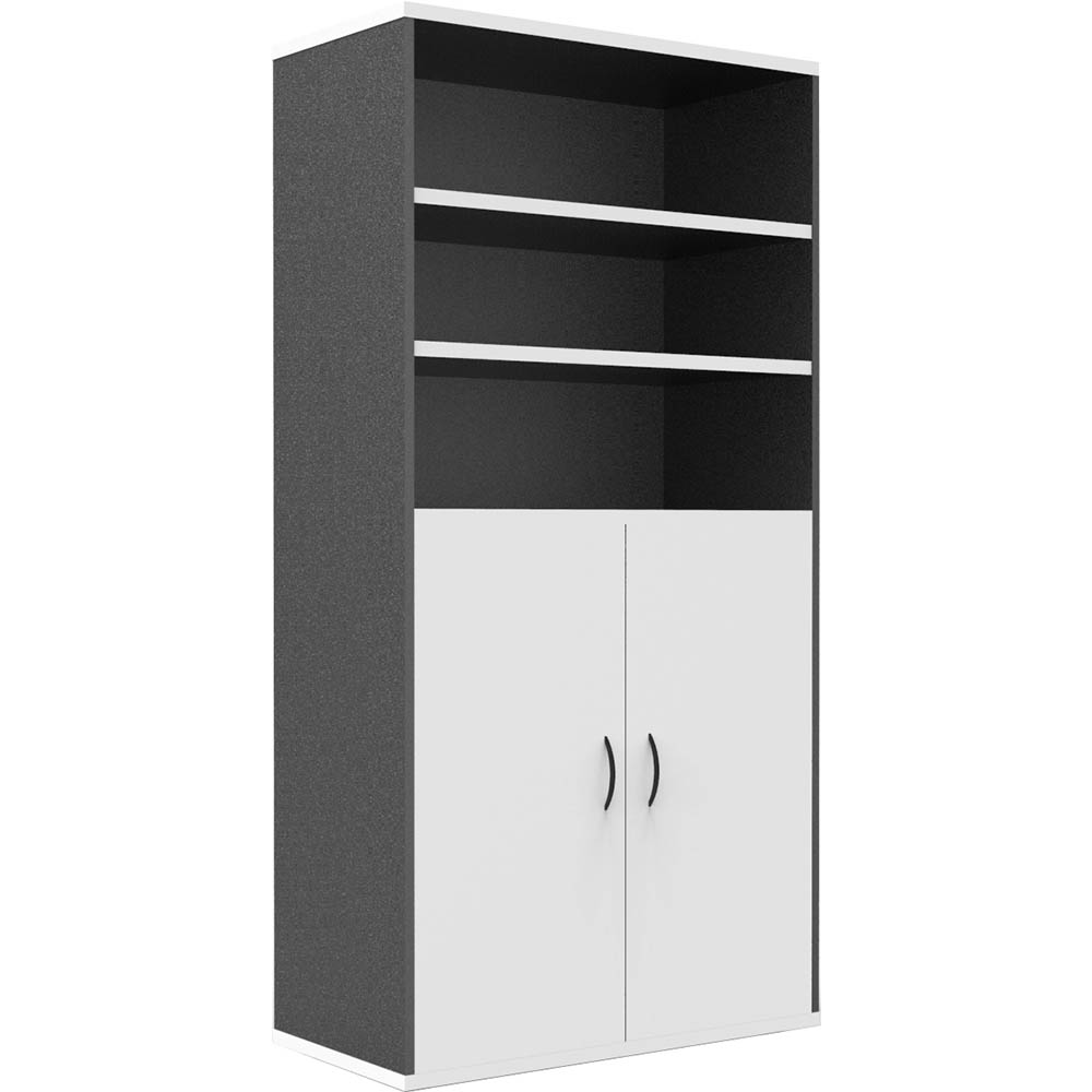 Image for RAPID WORKER WALL UNIT LOCKABLE 1800 X 900 X 450MM WHITE/IRONSTONE from BusinessWorld Computer & Stationery Warehouse