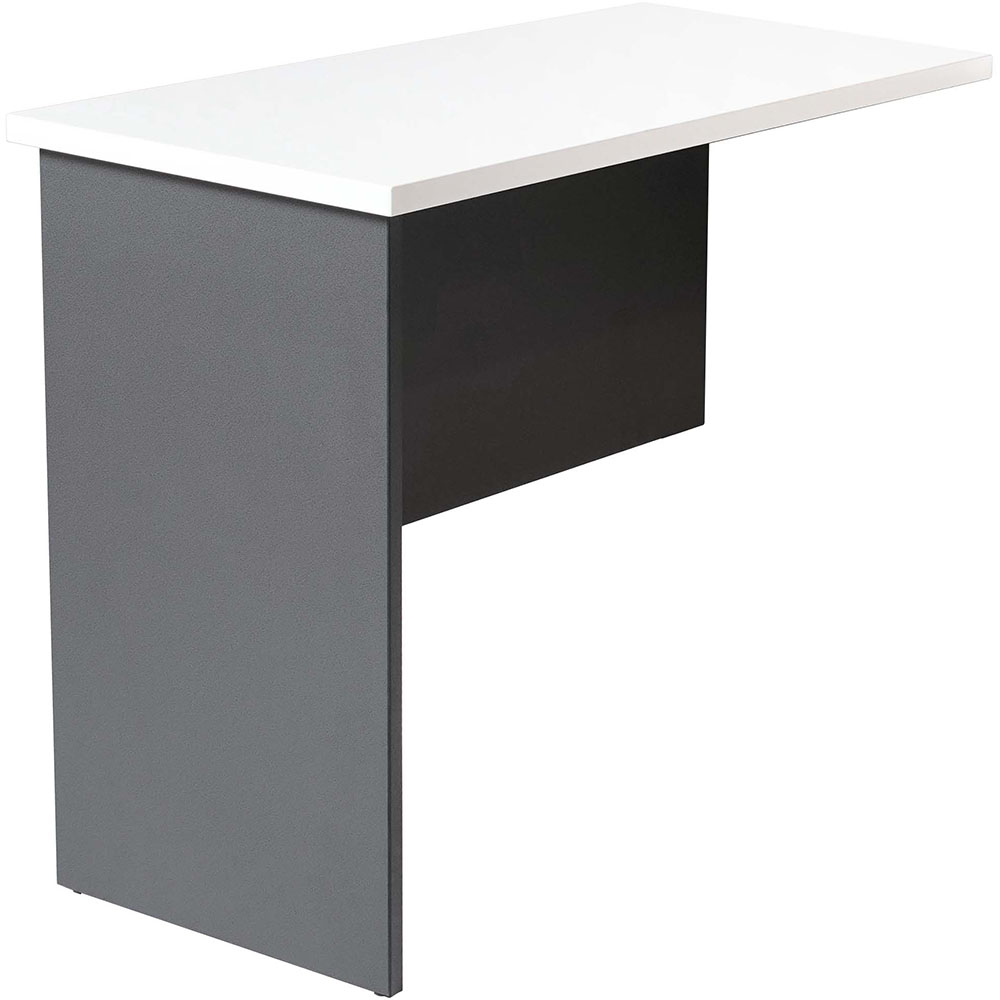 Image for RAPID WORKER CWR9 WORKSTATION DESK RETURN 900 X 600MM WHITE/IRONSTONE from That Office Place PICTON