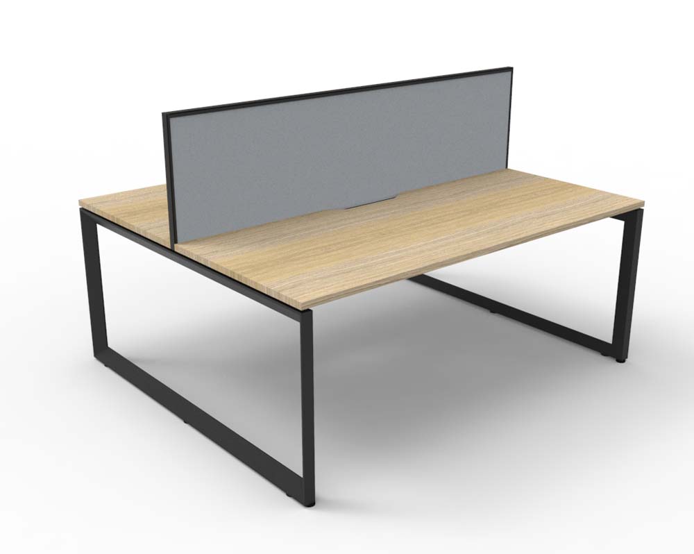Image for RAPID INFINITY DELUXE 2 PERSON LOOP LEG DOUBLE SIDED WORKSTATION WITH SCREEN from Mitronics Corporation