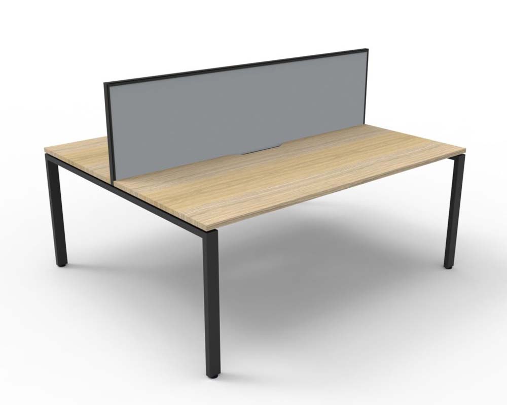 Image for RAPID INFINITY DELUXE 2 PERSON PROFILE LEG DOUBLE SIDED WORKSTATION WITH SCREEN from Office Heaven