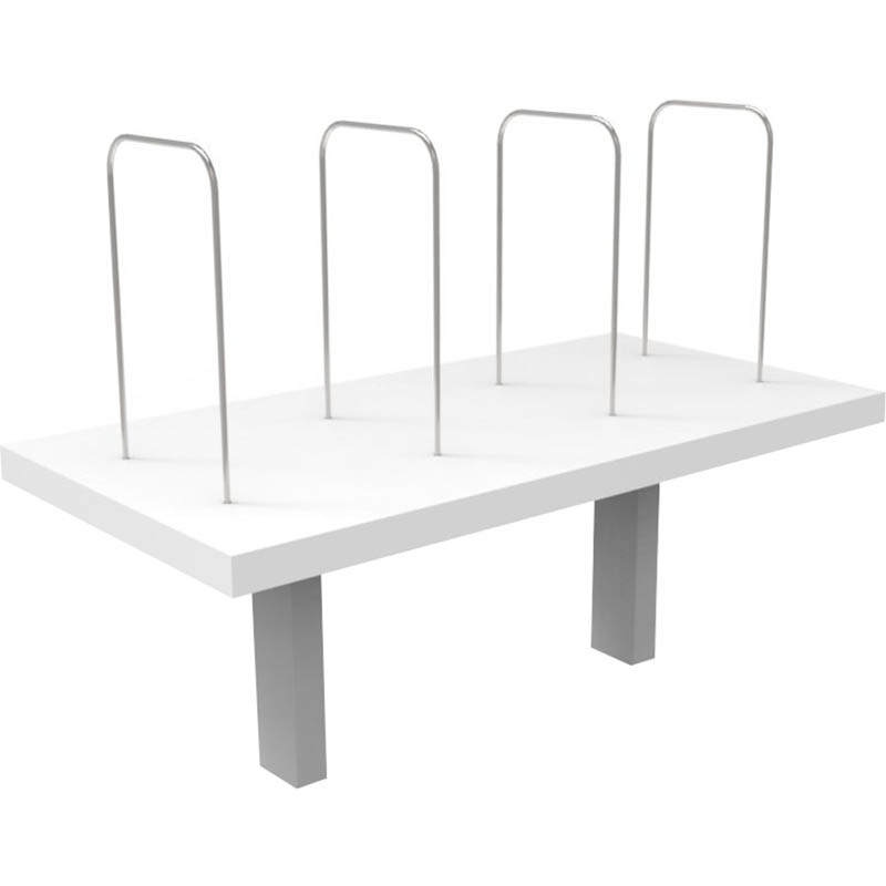 Image for RAPID INFINITY DELUXE DESK MOUNTED SHELF 600 X 300 X 450MM NATURAL WHITE from Mitronics Corporation