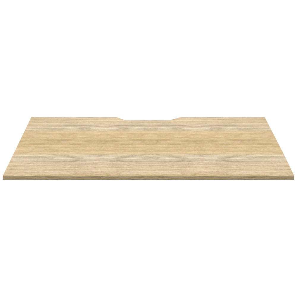 Image for RAPIDLINE SCREEN SCALLOPED DESK TOP 1500 X 750 NATURAL OAK from Olympia Office Products