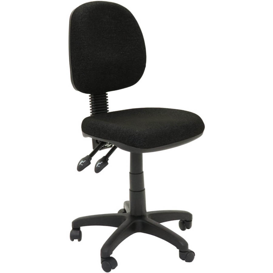 Image for INITIATIVE OPERATOR CHAIR MEDIUM BACK 3 LEVER SF BLACK from Australian Stationery Supplies