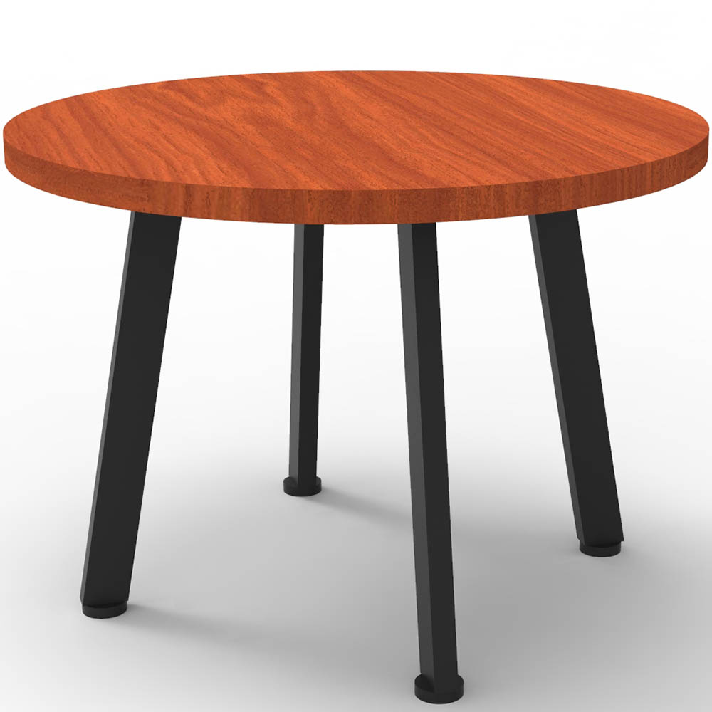 Image for RAPIDLINE ETERNITY COFFEE TABLE 600MM DIA CHERRY/BLACK from BusinessWorld Computer & Stationery Warehouse