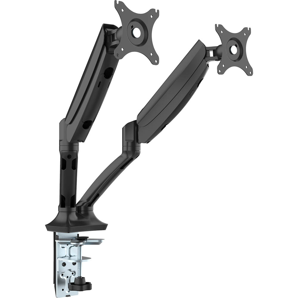 Image for RAPIDLINE EXECUTIVE GAS SPRING DUAL MONITOR ARM BLACK from Memo Office and Art