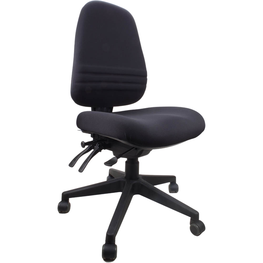 Image for RAPIDLINE ENDEAVOUR PRO ERGONOMIC CHAIR HIGH BACK BLACK from That Office Place PICTON