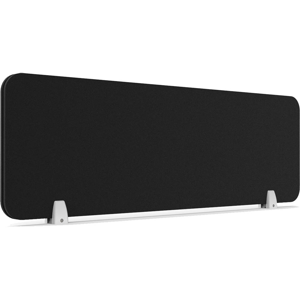 Image for RAPIDLINE ECO PANEL DESK MOUNTED SCREEN 1190 X 384MM BLACK from Olympia Office Products